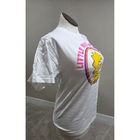 The Simpsons Little Miss Perfect T-Shirt M White - Picture 2 of 6